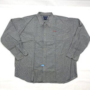 VTG LA Loving Houndstooth Long Sleeve Button Down Shirt Mens 2XL Kodak Pro